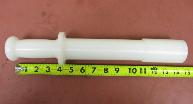 Solid Plastic #32 Meat Stomper for Biro 6642 Meat Grinders.